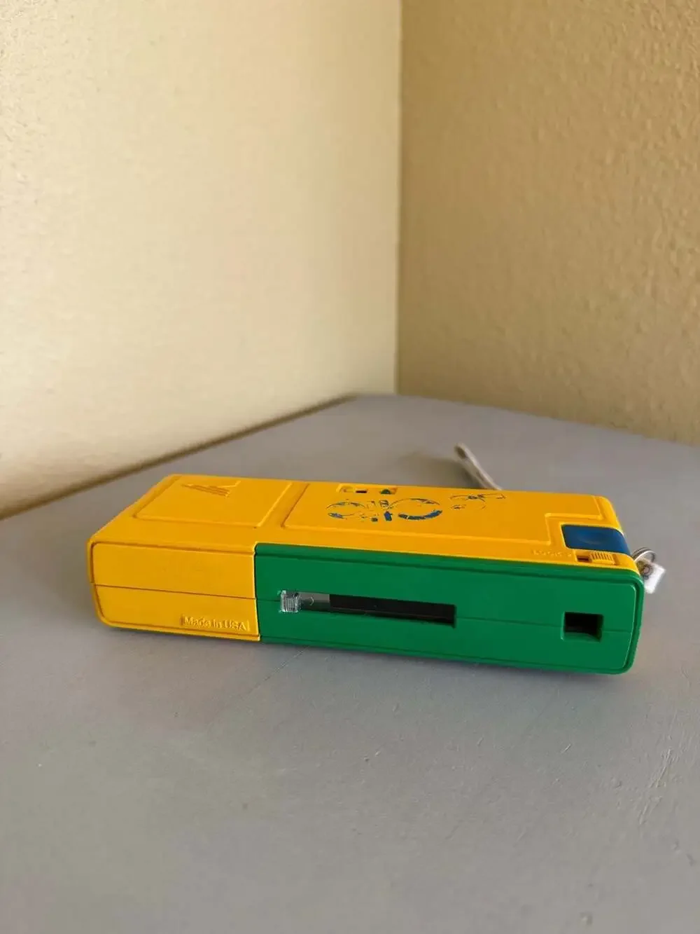 Vintage Le Clic 110 Pocket Film Camera, Yellow and Green